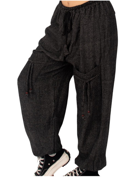 Warme Unisex-Haremshosen im Ethno-Stil