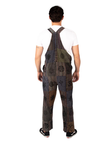 Unisex Patchwork-Overall aus handgefertigter...