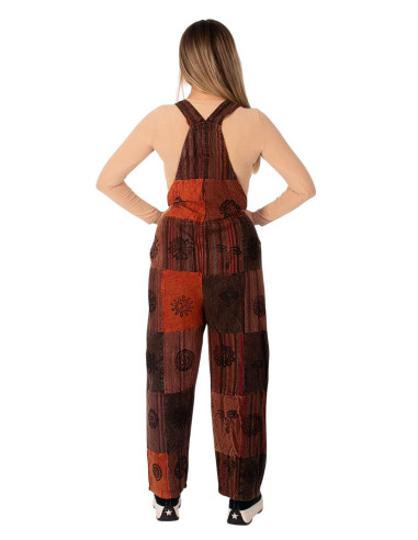 Unisex patchwork jumpsuit made of handmade...