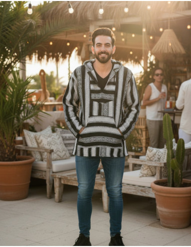 Felpa boho unisex realizzata in cotone fatto a...