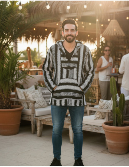 Sweat-shirt bohème unisexe en coton fait main – Mode ethnique indienne