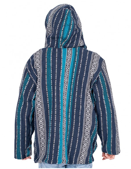 Veste hippie unisexe doublée en polaire – Manteau bohème fait main en Inde