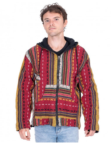 Veste hippie unisexe doublée en polaire –...
