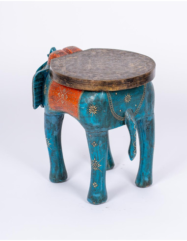 Banc décoratif en forme d'éléphant – artisanat...