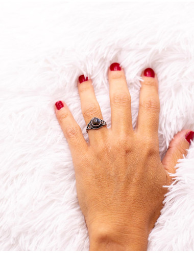 Bague bohème en argent avec... 2