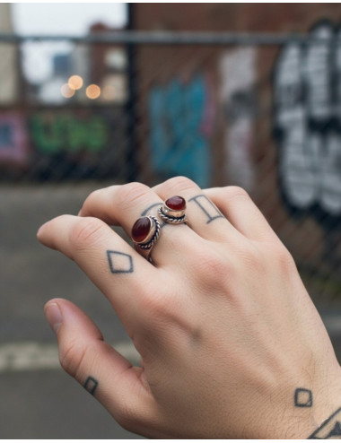 Bague ouverte artisanale...