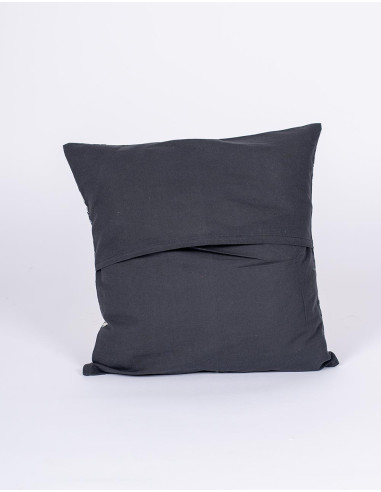 Schwarz-weißer Kissenbezug – Handgefertigte...