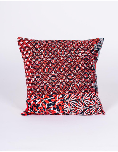 Red, black and white cushion cover – Handmade...