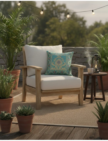 Fodera per cuscino turchese...