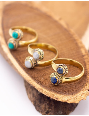 anillo-dorado-piedras-naturales-ajustable-india