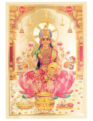lamina-espiritual-india-lakshmi-carton-relieve 2