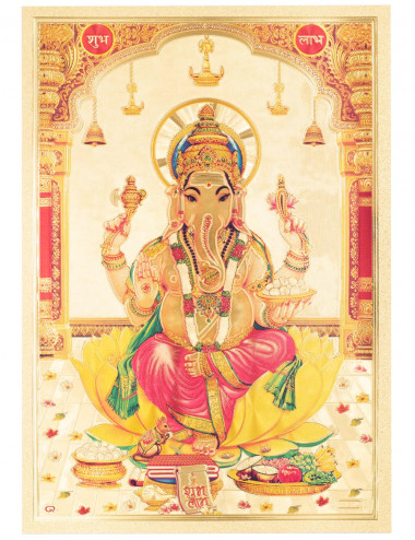 Embossed Golden Ganesha... 2