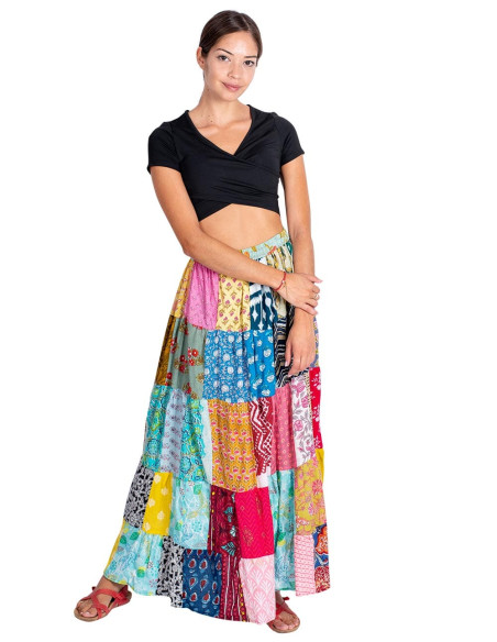 falda-algodon-patchwork-moda-etnica-mujer