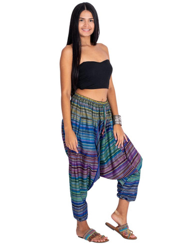 Calças afegãs unissex multicoloridas – estilo...