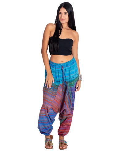 Pantaloni afghani unisex multicolore – Stile...