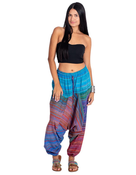 Unisex Multicolor Afghan Pants – Indian Ethnic Boho Style