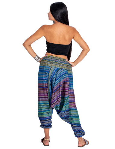 Calças afegãs unissex multicoloridas – estilo...
