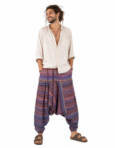 Calças afegãs unissex multicoloridas – estilo...