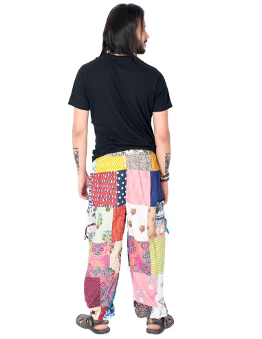 Pantaloni harem indiani patchwork – Unisex in...