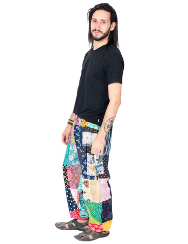 Pantaloni harem indiani patchwork – Unisex in...