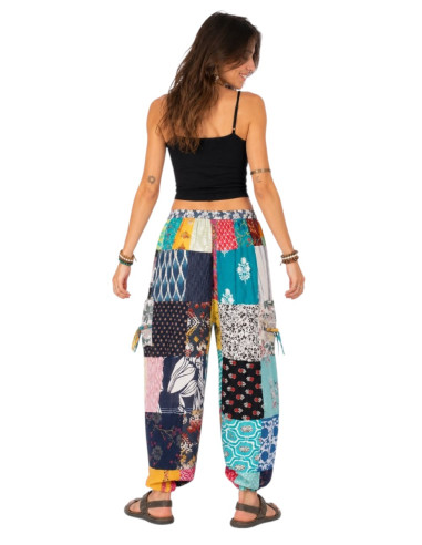 Indische Patchwork-Haremshose – Unisex,...