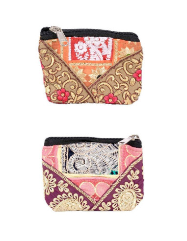 Portamonete indiano patchwork fatto a mano –...
