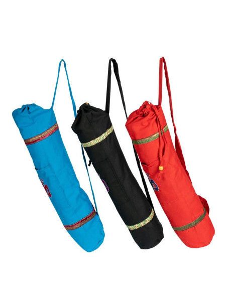 Borsa porta tappetino yoga con simbolo Om – Realizzata a mano in cotone