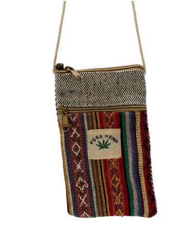 Piccola borsa a tracolla in canapa per...