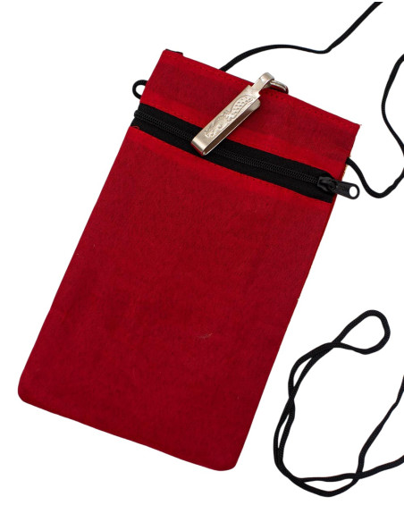 Bolsa transversal grande bordada para celular – Bolsa étnica boho