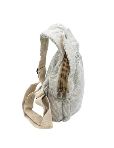 Dreieckiger Rucksack aus naturfarbenem und...