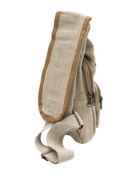 Natural Hemp Triangular Backpack – Unisex Ethnic and Boho