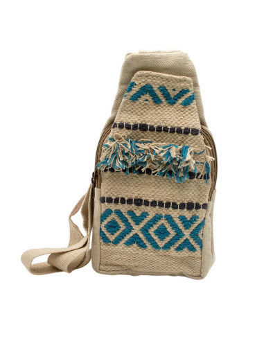 Boho-Dreiecksrucksack aus Baumwolle – Ethnische...