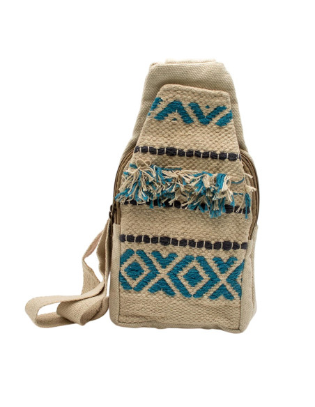 Sac à dos triangulaire bohème en coton – Artisanat ethnique indien
