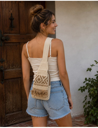 Mochila triangular boho de... 2
