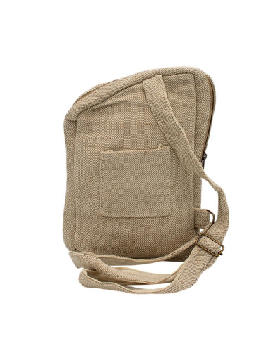 Asymmetrischer Rucksack aus Naturhanf – Unisex,...