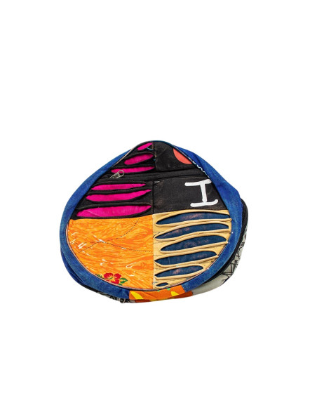 Hippie-Patchwork-Rucksack, der sich in ein Kissen verwandeln lässt – Indische Handwerkskunst
