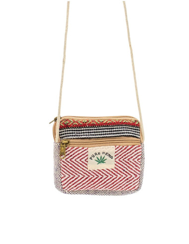 Small Handmade Hemp Crossbody Bag – Ethnic Boho...