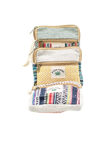 Bolsa de cânhamo feita à mão, 12x12 cm –...