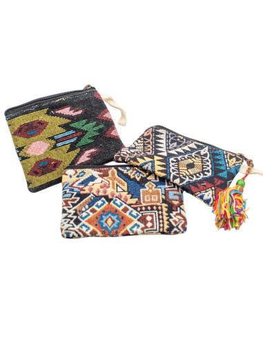 Borsa unisex in canapa con pompon – Accessorio...