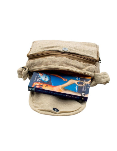 Bolsa transversal de cânhamo cor osso – Bolsa...