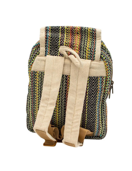 Zaino in canapa colorato – Zaino etnico in stile boho hippie