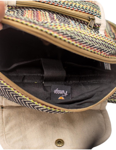 Grand sac à dos coloré en chanvre – Sac à dos...