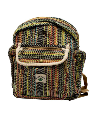 Grand sac à dos coloré en chanvre – Sac à dos...