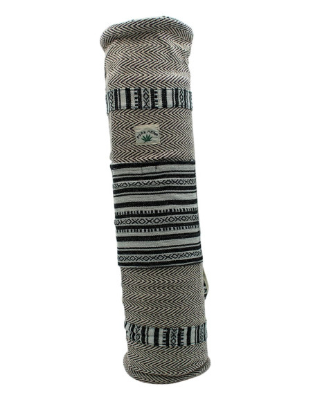 Borsa per tappetino yoga in canapa – Copertina Boho Kimago fatta a mano