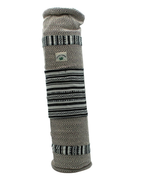 Borsa per tappetino yoga in canapa – Copertina Boho Kimago fatta a mano