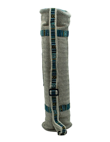 Hanf-Yogamatten-Tasche – handgemachte Boho-...