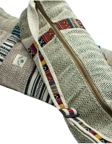 Hanf-Yogamatten-Tasche – handgemachte Boho- Kimago -Hülle