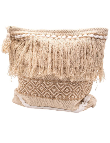 Bolsa Boho Bege com Franjas... 2