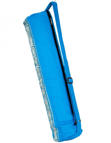 Hellblaue Yogamattentasche aus Baumwolle –...