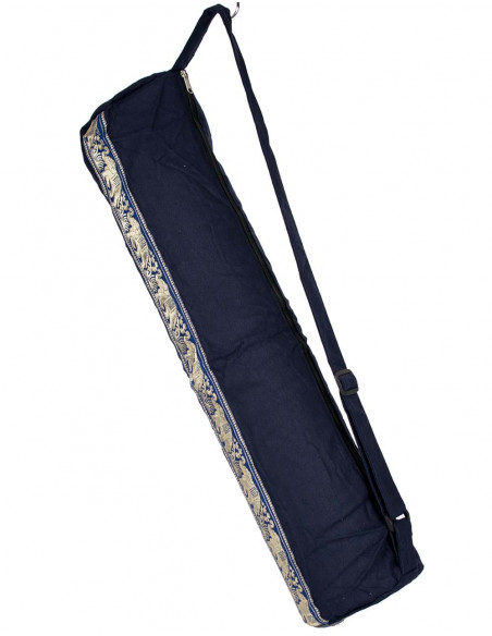 Sac pour Tapis de Yoga en Coton Bleu – Housse Kimago